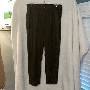 Express Olive super high rise pant